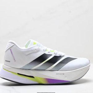 Adizero Boston 13 upper detail, close-up