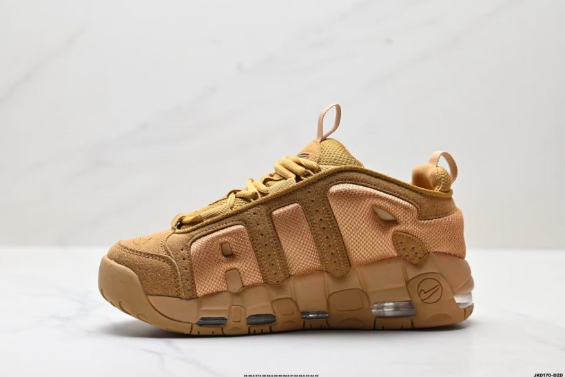 About Us - Air More Uptempo 414962 Air More Uptempo 414962 A bold ’90s basketball icon with oversized “AIR” graffiti-style lettering, elastic straps for easy wear, and visible Air cushioning in heel, forefoot, and midfoot.