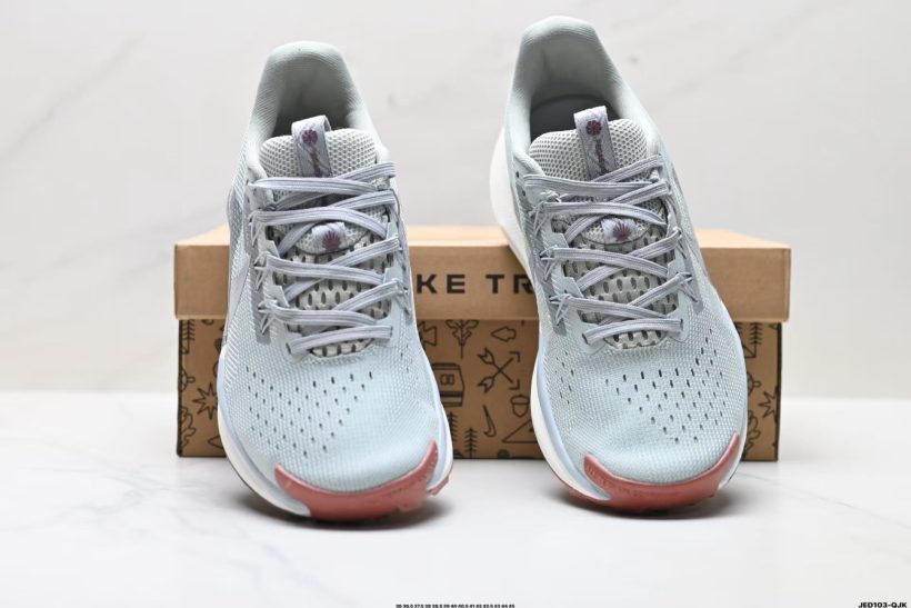 About Us - Nike ReactX Pegasus Trail 5 Pegasus Trail 5 DV3864-200 A road-to-trail daily runner with ReactX energy return, breathable engineered mesh, secure midfoot support, and a grippy outsole built for dirt, mud, and wet conditions.