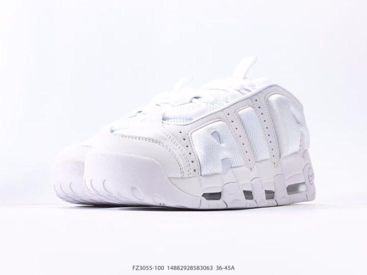About Us - Nike WMNS Air More Uptempo Air More Uptempo Barely Green A bold ’90s basketball icon with oversized “AIR” graffiti-style lettering, elastic straps for easy wear, and visible Air cushioning in heel, forefoot, and midfoot.