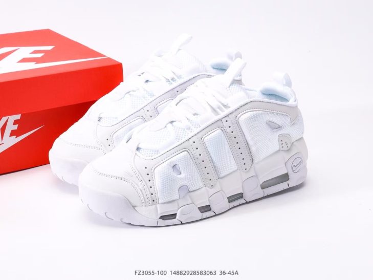 About Us - Nike WMNS Air More Uptempo Air More Uptempo Barely Green A bold ’90s basketball icon with oversized “AIR” graffiti-style lettering, elastic straps for easy wear, and visible Air cushioning in heel, forefoot, and midfoot.