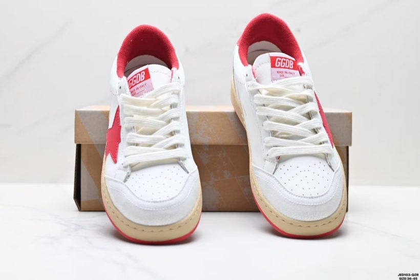 About Us - Golden Goose Ball Star Golden Goose Ball Star Golden Goose Ball Star Leather Star Low-Top Sneakers | Distressed Finish + Terry Lining | JED103-QZR