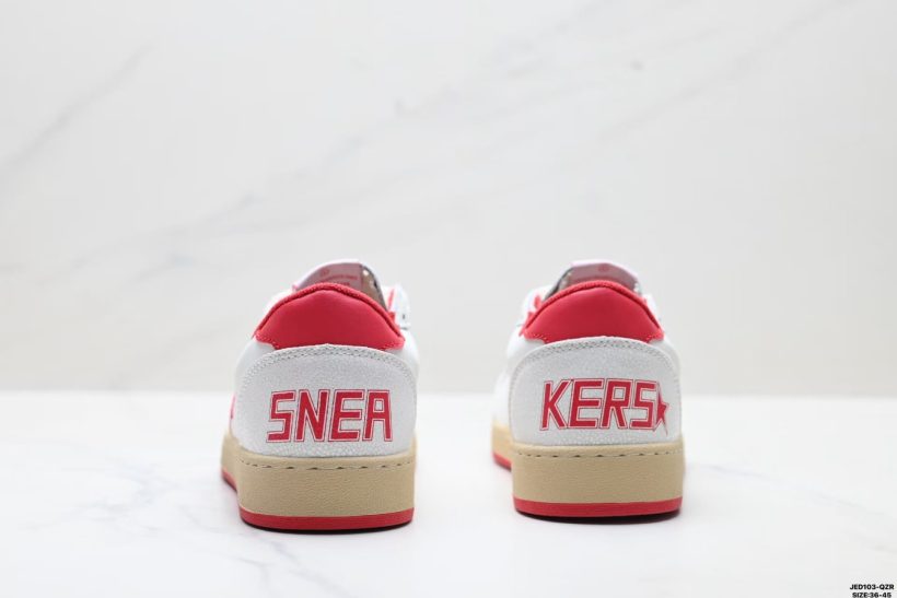 About Us - Golden Goose Ball Star Golden Goose Ball Star Golden Goose Ball Star Leather Star Low-Top Sneakers | Distressed Finish + Terry Lining | JED103-QZR