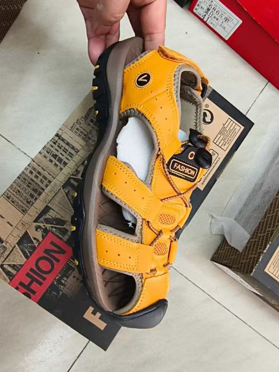 Men’s Breathable Leather Beach Sandals 3 Men’s Breathable Leather Beach Sandals - Image 3