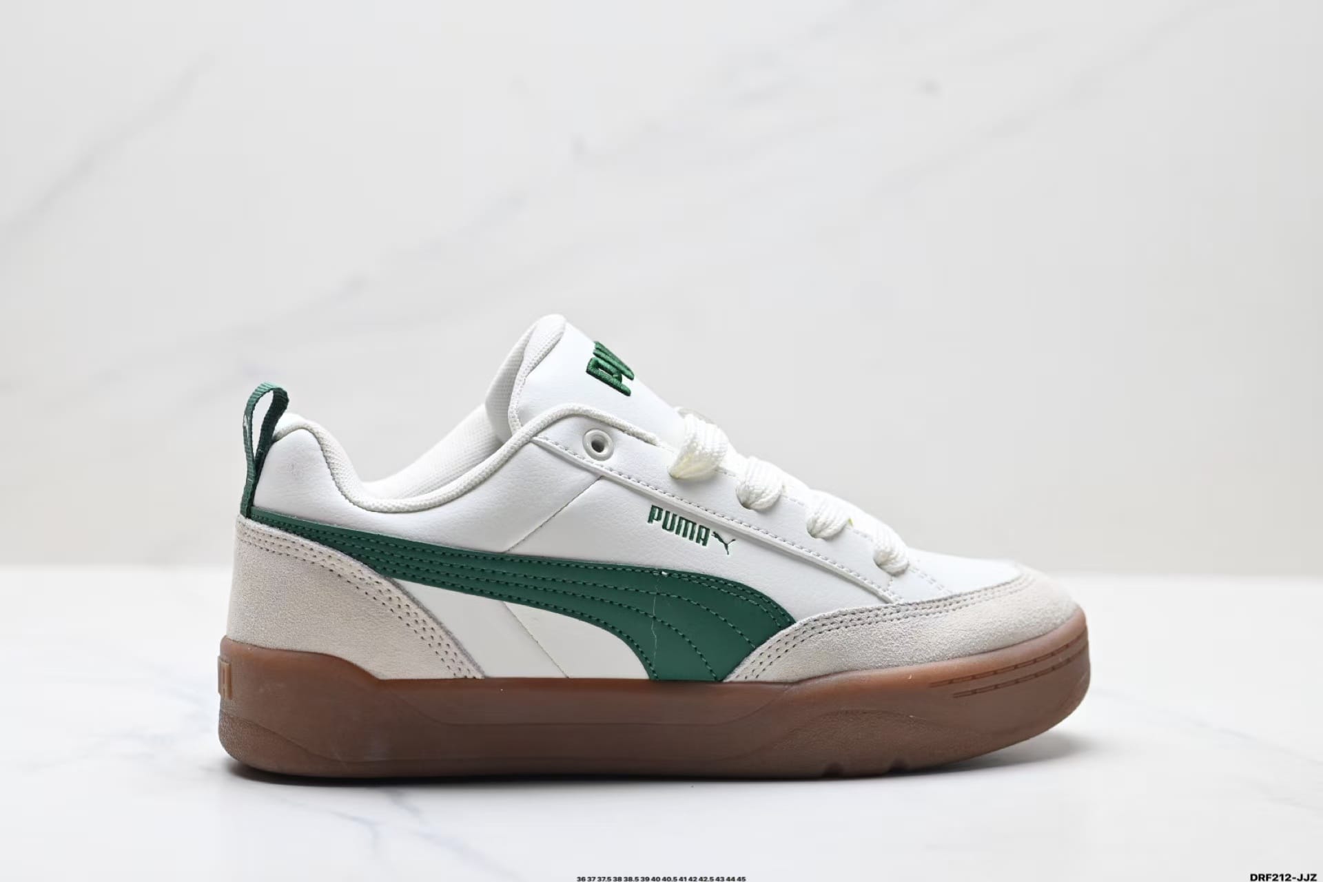 PUMA Park Lifestyle OG 1 highlight laces, tongue branding, and materials