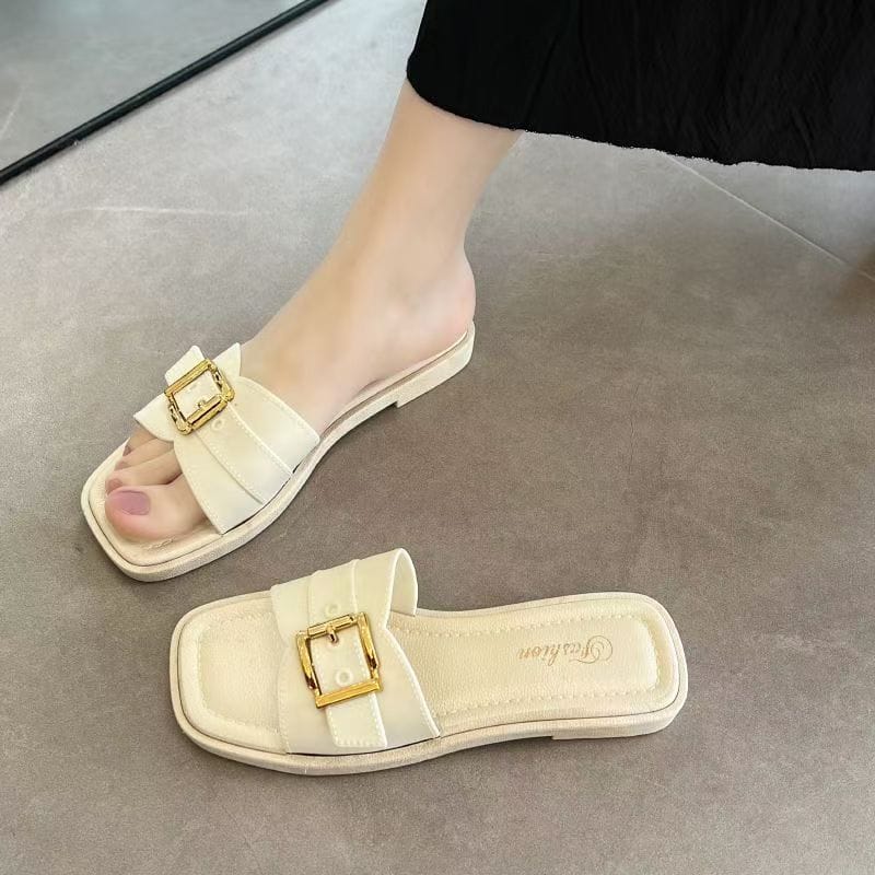 Summer Women Flat Slide Sandals 2 Summer Women Flat Slide Sandals - Image 2
