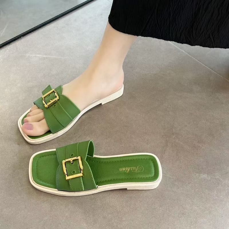 Summer Women Flat Slide Sandals 4 Summer Women Flat Slide Sandals - Image 4