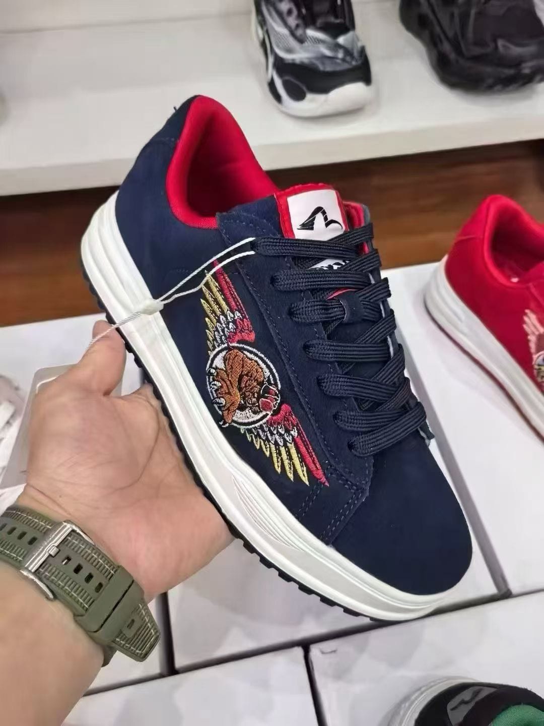 Unisex Leather Skate Sneakers – Rubber Sole 2 Unisex Leather Skate Sneakers – Rubber Sole - Image 2