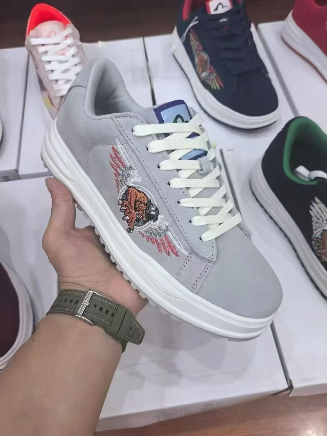 Unisex Leather Skate Sneakers – Rubber Sole 3 Unisex Leather Skate Sneakers – Rubber Sole - Image 3