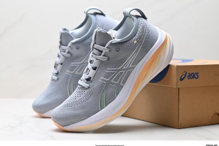 ASICS Gel-Nimbus 26 23 About Us - ASICS Gel-Nimbus 26 ASICS Gel-Nimbus 26 <strong data-start="537" data-end="560">ASICS Gel-Nimbus 26</strong> is a low-top running shoe made for soft cushioning and everyday comfort. A lightweight foamed midsole helps keep the ride smooth, while ASICS GEL cushioning in both the heel and forefoot improves impact absorption for a softer step.