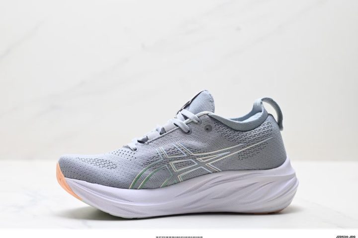 ASICS Gel-Nimbus 26 18 About Us - ASICS Gel-Nimbus 26 ASICS Gel-Nimbus 26 <strong data-start="537" data-end="560">ASICS Gel-Nimbus 26</strong> is a low-top running shoe made for soft cushioning and everyday comfort. A lightweight foamed midsole helps keep the ride smooth, while ASICS GEL cushioning in both the heel and forefoot improves impact absorption for a softer step.