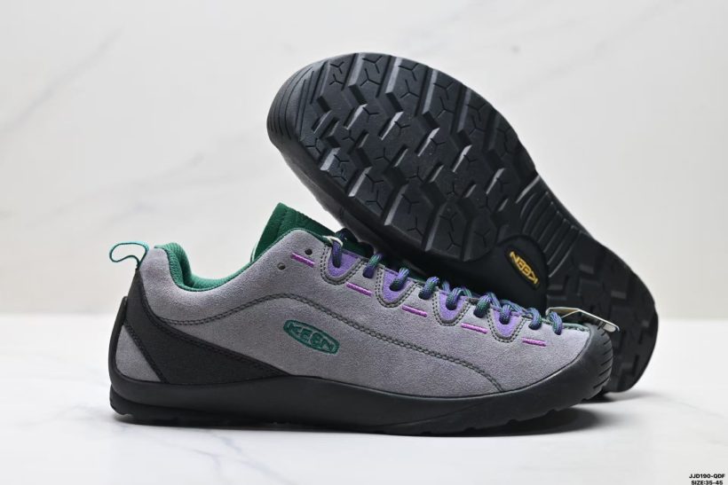 KEEN Jasper II suede upper detail close up