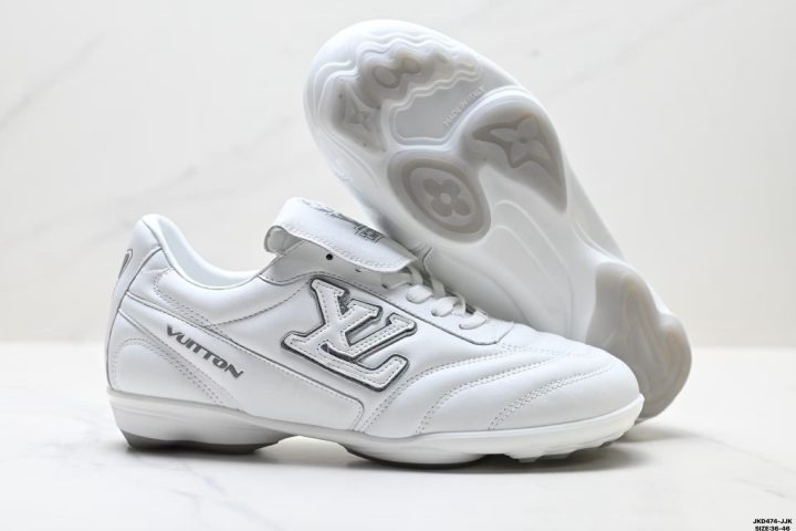 Louis Vuitton Footprint Soccer Sneaker stamped rubber outsole detail