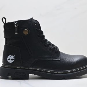 Timberland waterproof mid boots leather side view