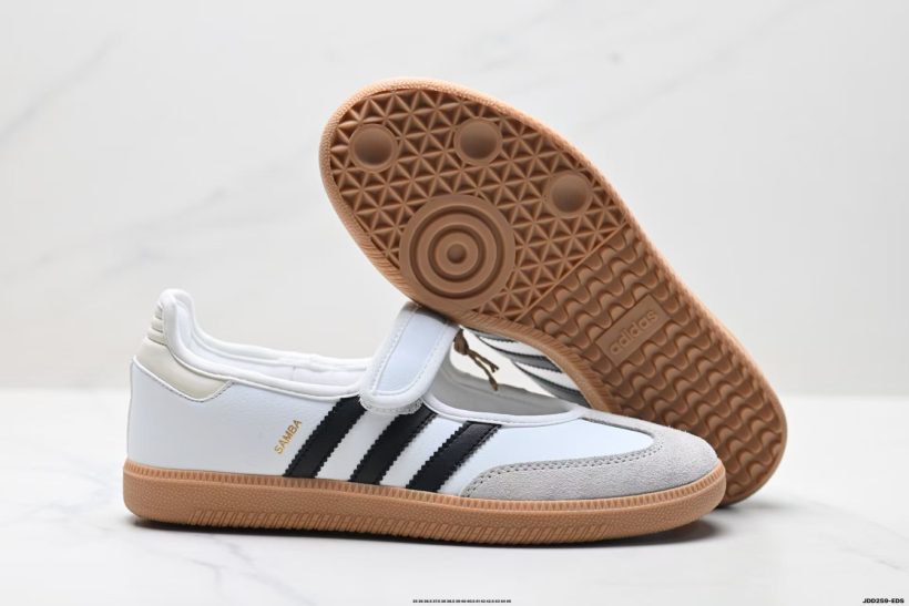 Adidas Samba Jane strap and buckle detail close up